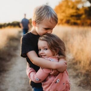A family enjoying LiveShare moments at an event