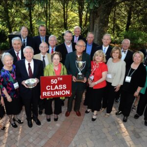 Guests sharing photos at a reunion using LiveShare